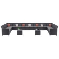   Claire IV 18 személyes kerti bútor garnitúra vigo tárolós asztallal