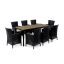 Nadia Large 8+1 kerti bútor garnitúra szett kőris-grafit