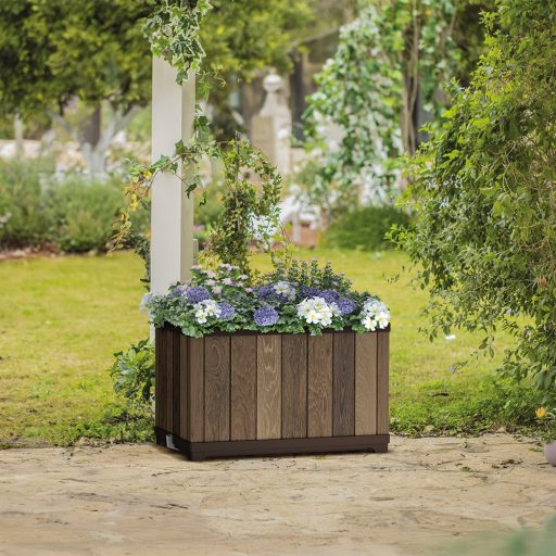 Deco tégla alakú műanyag virágláda 81 L