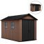Newton Plus wide 11 x 7,5 műanyag kerti ház barna