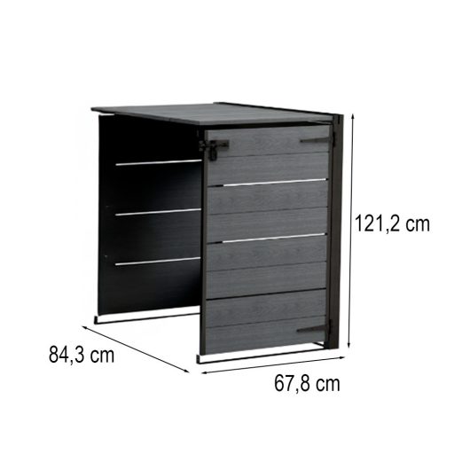 Hide away kültéri szemetes tároló - kiegészító elem 240 L