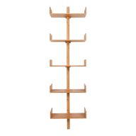 Villa polc bambusz, natúr, 50x180 cm