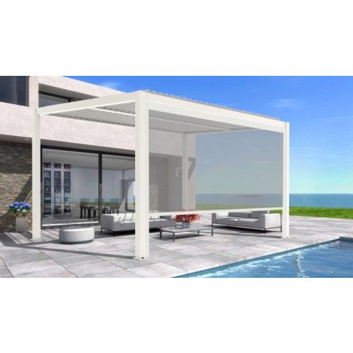 LUXE elektromos napellenző 370x218cm 4 m-ig fehér