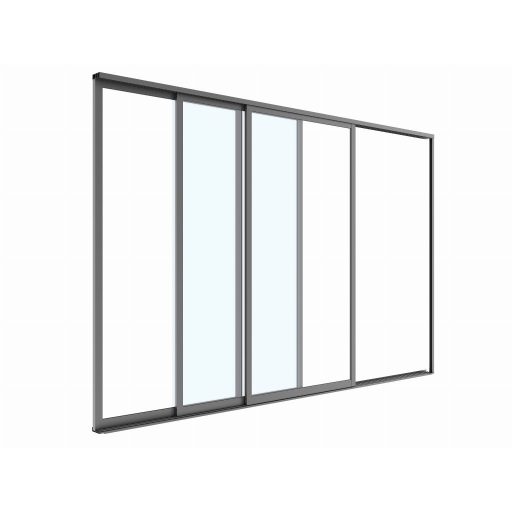 LUXE S8 tolóajtók 270x218cm 3 m-ig antracit