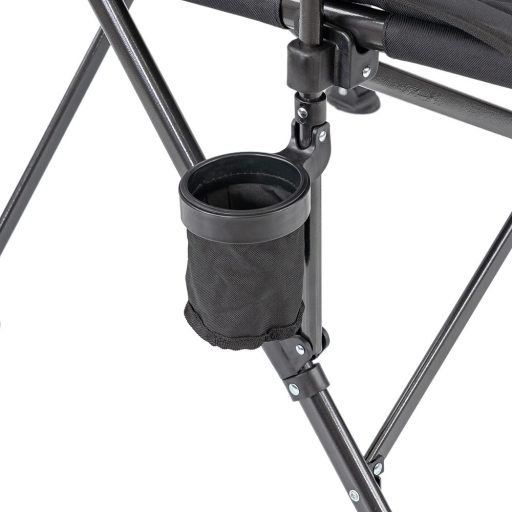 Leziter XL karfás horgász szék pohártartóval fekete