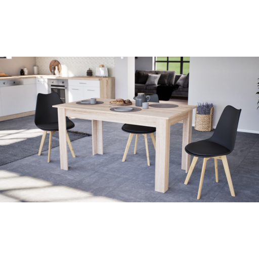 Silla étkezőszék fekete színben