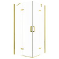   Flow Gold szögletes nyílóajtós zuhanykabin zuhanytálca nélkül