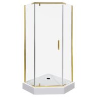   Kora 90 Gold szögletes nyílóajtós zuhanykabin zuhanytálca nélkül