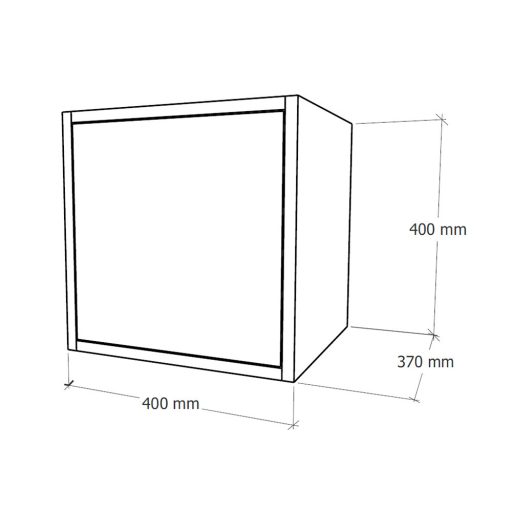 Boxie 1 ajtós fali szekrény 40x40x37 cm antracit
