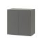 Boxie 2 ajtós fali szekrény 80x80x37 cm antracit