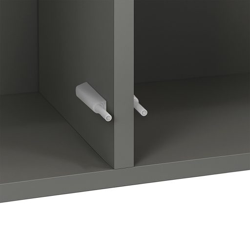 Boxie 2 ajtós fali szekrény 80x80x37 cm antracit