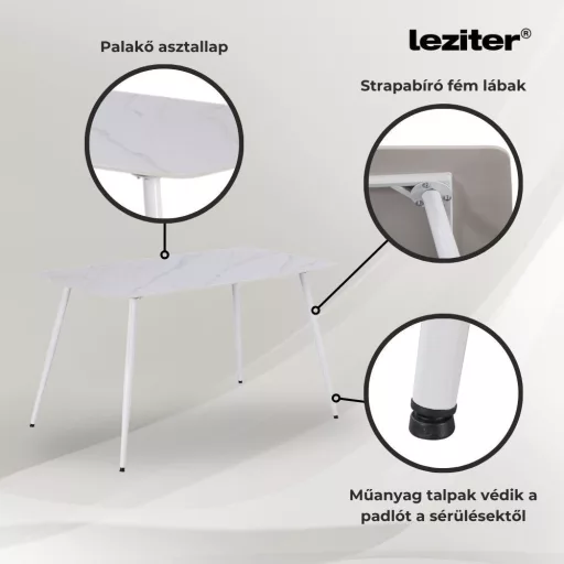 Renton 6+1 étkező garnitúra bézs-szürke