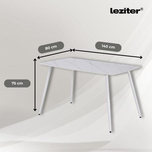 Megan 4+1 étkező garnitúra fehér-bézs