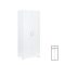 Family ruhásszekrény 74x182 cm fehér
