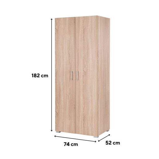 Family ruhásszekrény 74x182 cm sonoma tölgy