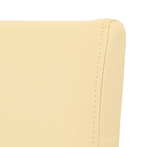 Kelly bőr étkezőszék bézs színben