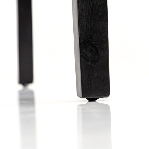 Kelly bőr étkezőszék fekete színben