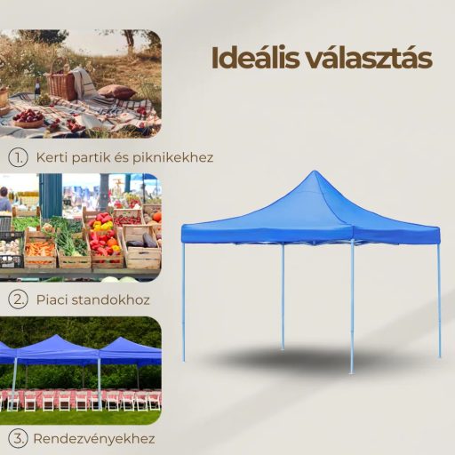 Összecsukható kerti pavilon 3x3 m