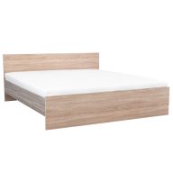   Miami franciaágy ágyneműtartó nélkül 180x200 cm sonoma tölgy-yorki tölgy