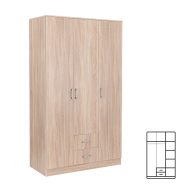   Miami gardróbszekrény 120x205 cm sonoma tölgy-sonoma tölgy