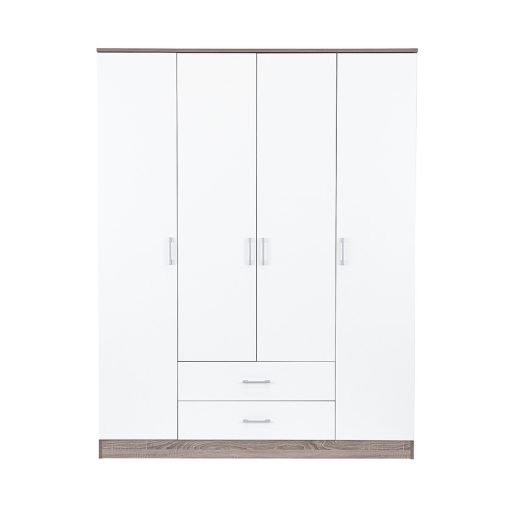 Miami gardróbszekrény 160x205 cm fehér-yorki tölgy