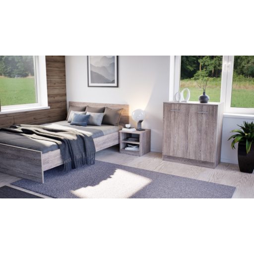 Miami komód 2 ajtós 80x92 cm yorki tölgy-yorki tölgy