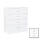 Miami komód 4 fiókos 80x92 cm fehér-fehér