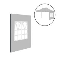 Kerti pavilon ablakos oldalfal ponyva 3x4 m