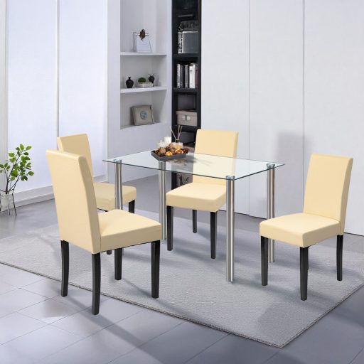 Karin 4+1 étkező garnitúra fehér-bézs