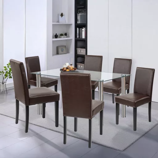 Cadiz 6+1 étkező garnitúra fekete-barna