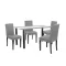 Cadiz 4+1 étkező garnitúra fekete-szürke