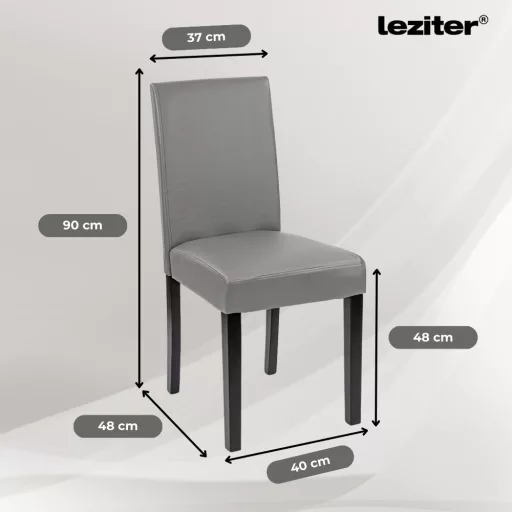 Cadiz 4+1 étkező garnitúra fekete-szürke