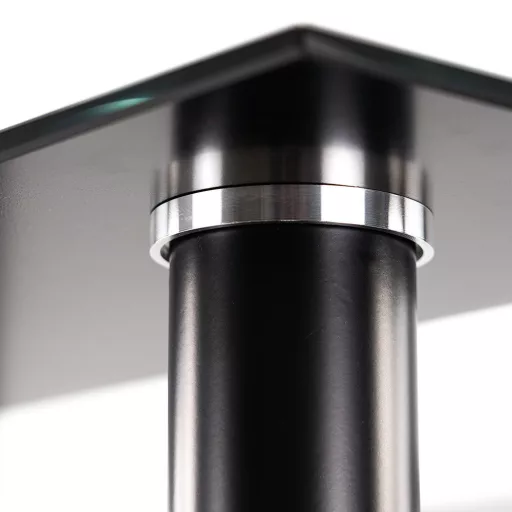 Riona 140 cm szögletes üveg étkezőasztal