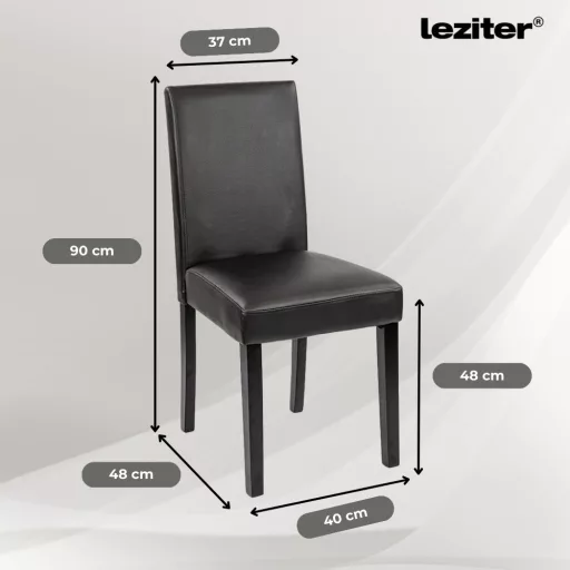 Cadiz 6+1 étkező garnitúra fehér-fekete