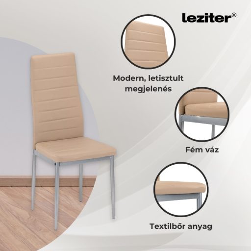 Midland 4+1 étkező garnitúra bézs-szürke