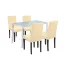 Mira 4+1 étkező garnitúra fehér-bézs