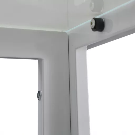 Ezra 120 cm szögletes üveg étkezőasztal