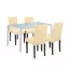 Mira 4+1 étkező garnitúra fehér-bézs