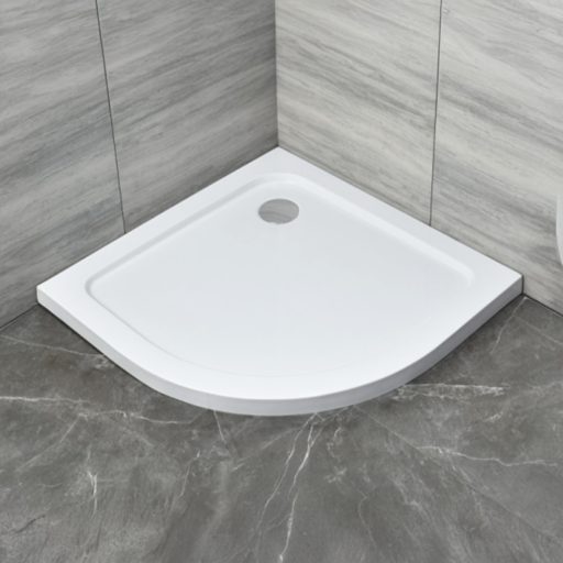 Modena Slim íves alacsony akril zuhanytálca 80x80 cm