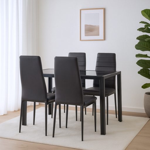 Tino NOVA Étkezőszék, fekete színben