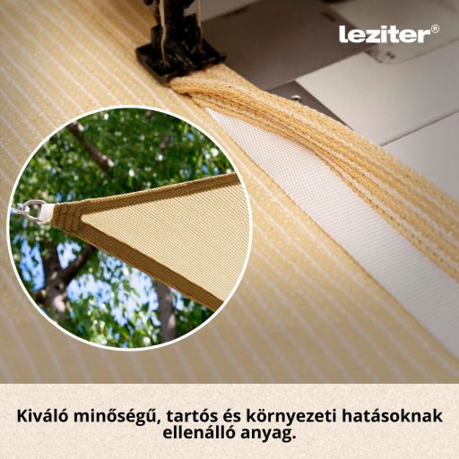 Rana napvitorla háromszög alakú 4x4x4 m bézs