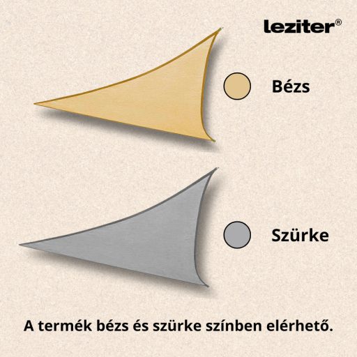 Rana napvitorla háromszög alakú 4x4x4 m szürke
