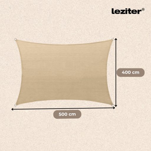 Rana napvitorla négyszög alakú 4x5 m bézs