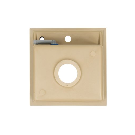 Nia szögletes egy medencés gránit mosogató szifonnal bézs