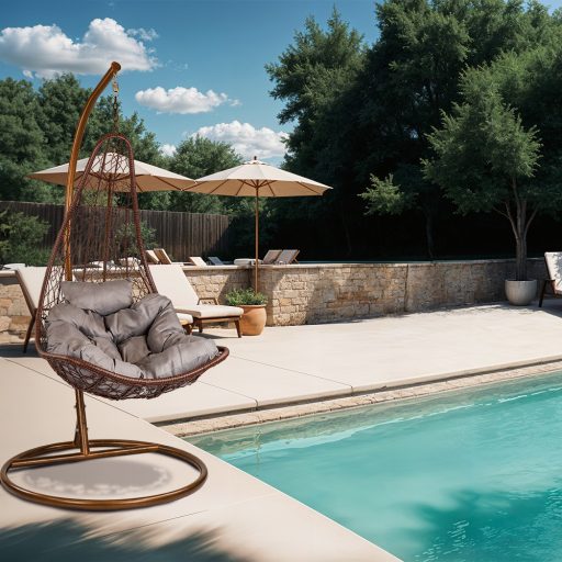 Natal kerti függőfotel barna