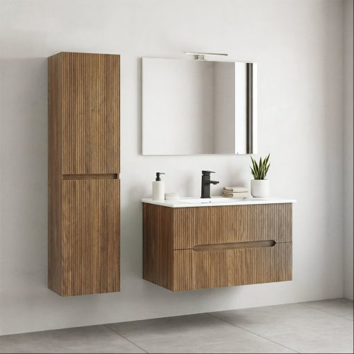 Trent függesztett oldal szekrény barna