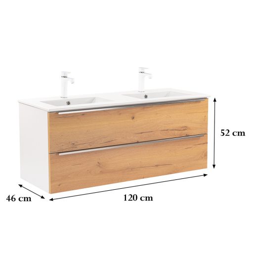 Vario Trim 120 alsó szekrény mosdóval