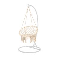 Cardenas függőfotel állvánnyal bézs-fehér