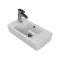 CeraStyle CITY MINI - porcelán mosdó - BAL csaplyukkal - 50 x 25 cm