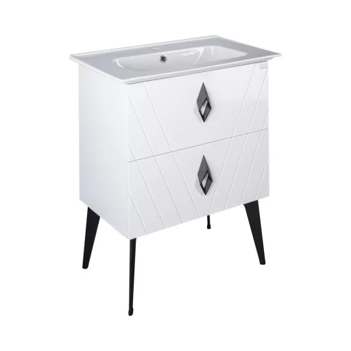 TMP KEOPS álló fürdőszobabútor - CeraStyle BLUE 70 - 42200 mosdóval - 70 x 47 cm